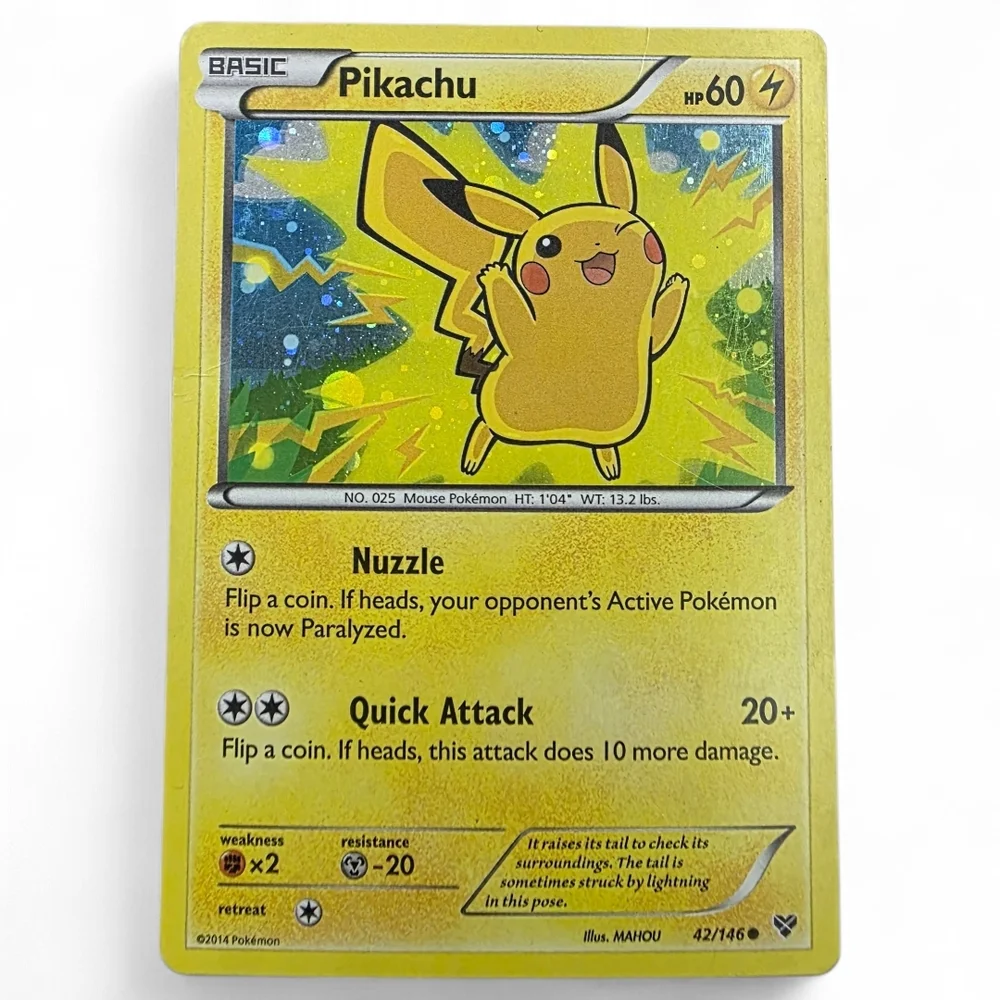 Pokemon Pikachu Trading Card - Yellow and Black - Picture 1 of 2